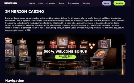 Recensione del casinò Immerion